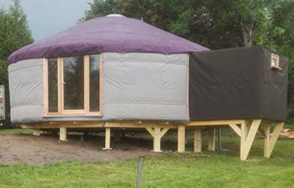 YourteConnect - Vds Yourte 6m + Bloc sanitaire en kit - 5