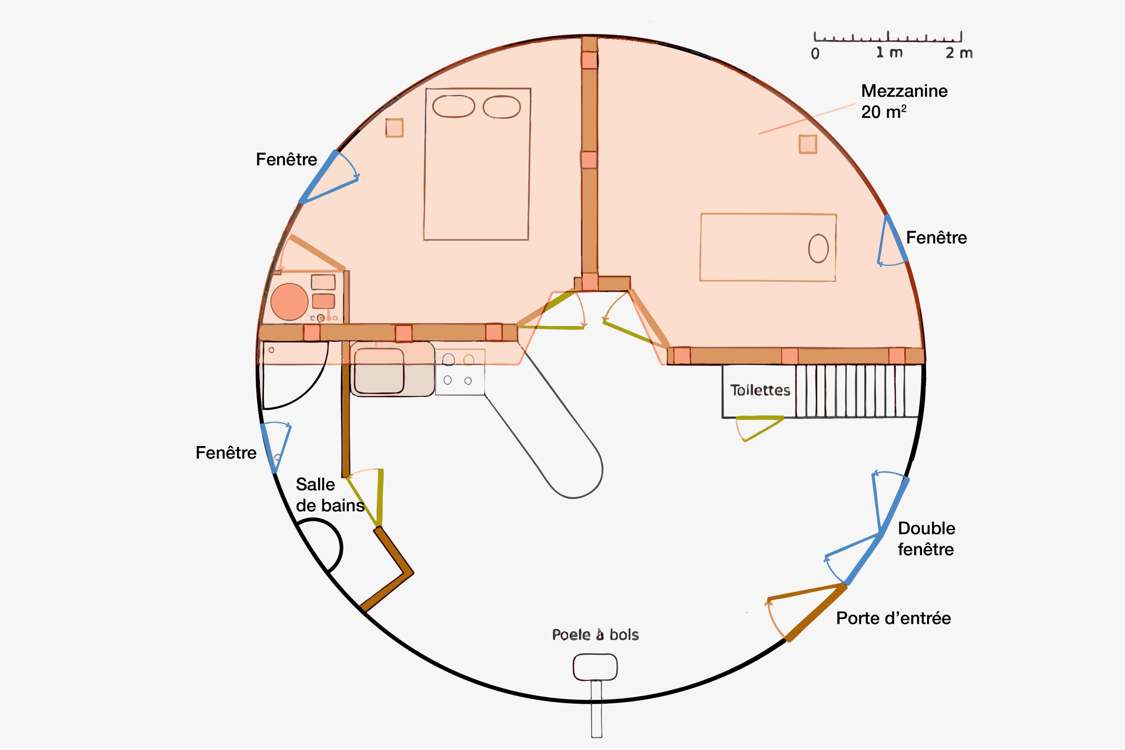 YourteConnect - Yourte mongole 85m2 habitat d'exception - 1